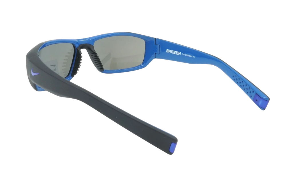 Brazen R Sunglasses "Matte Black / Multi Blue / Grey / Blue Flash" EV0758 049