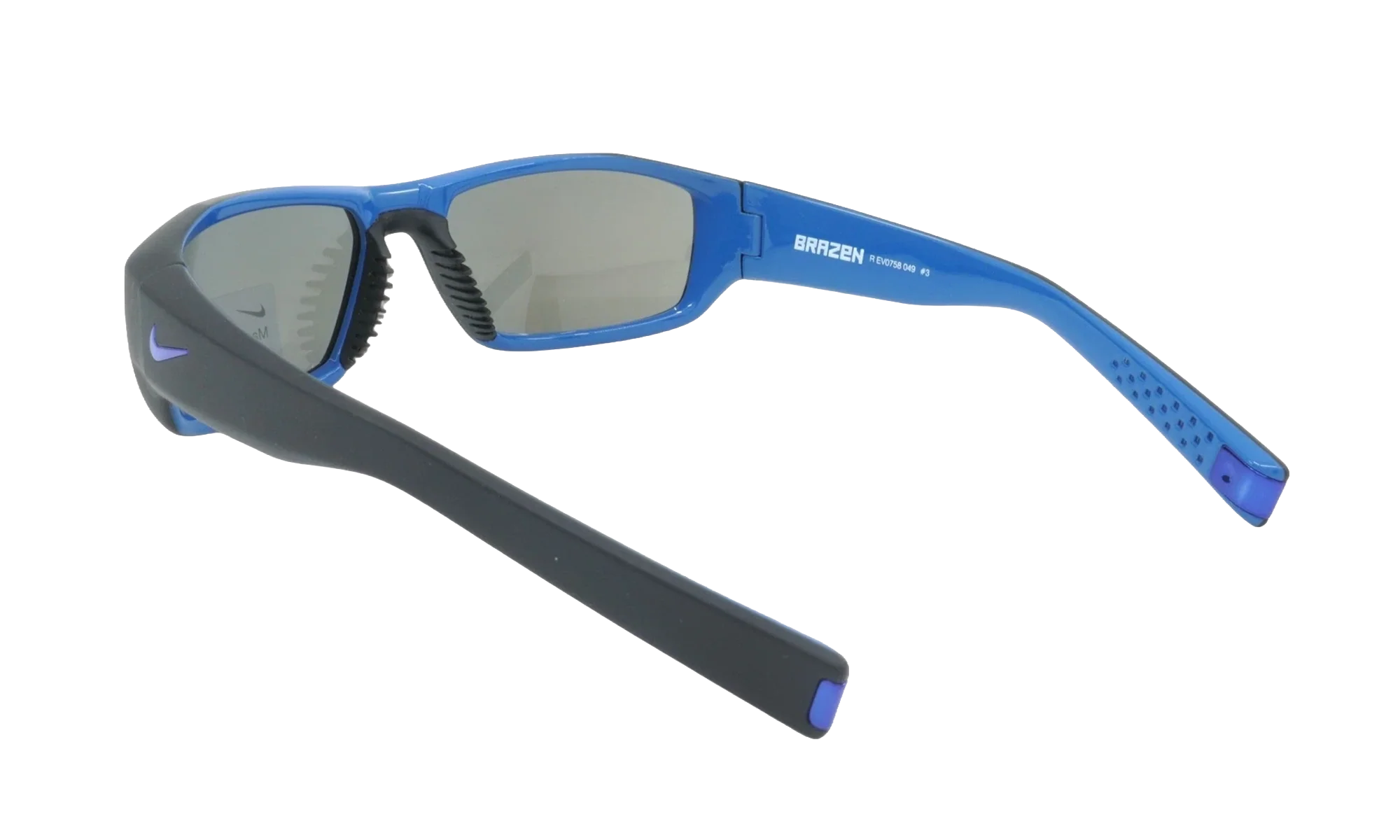 Brazen R Sunglasses "Matte Black / Multi Blue / Grey / Blue Flash" EV0758 049