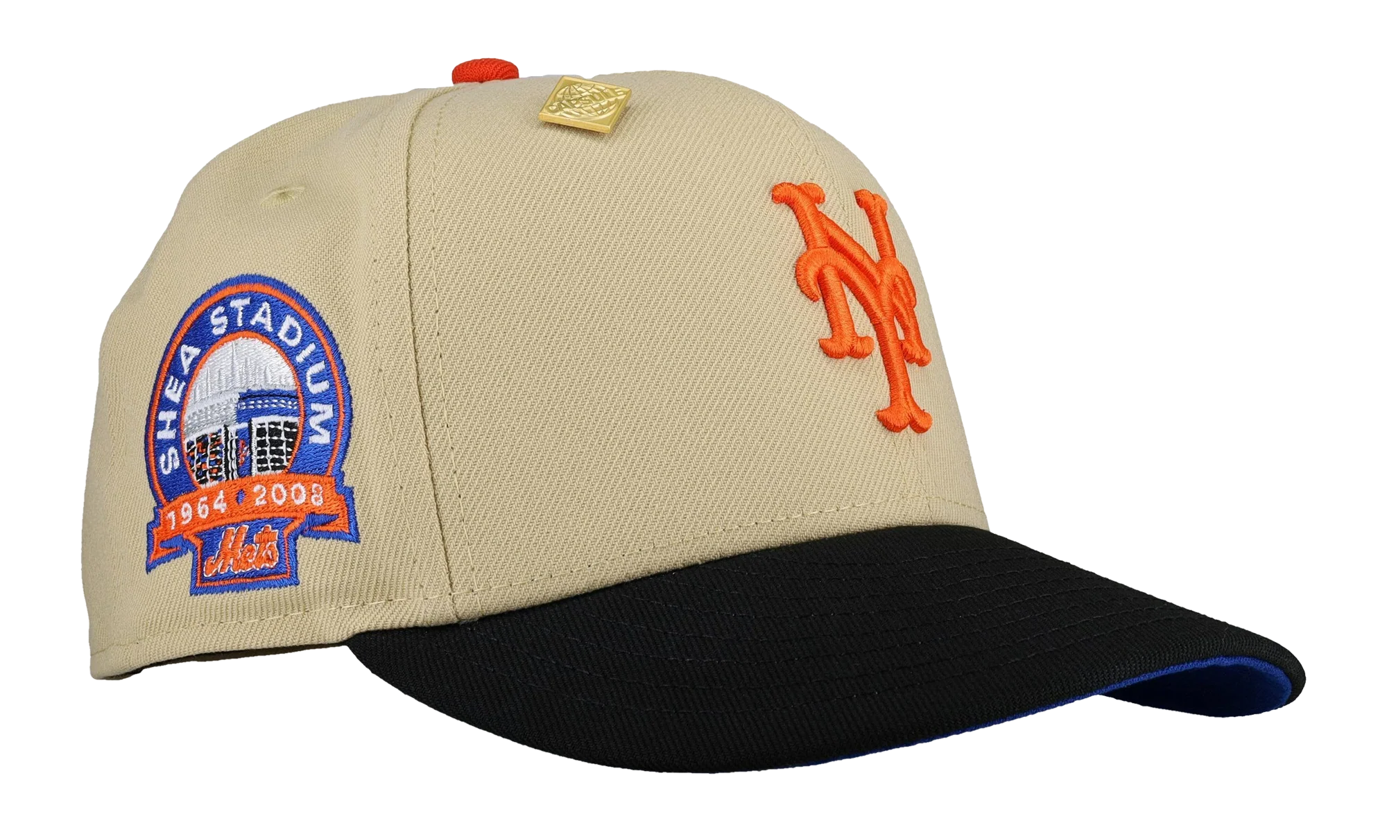 59FIFTY New York Mets Shea Stadium Vegas Fitted Hat "Gold" 123451297568