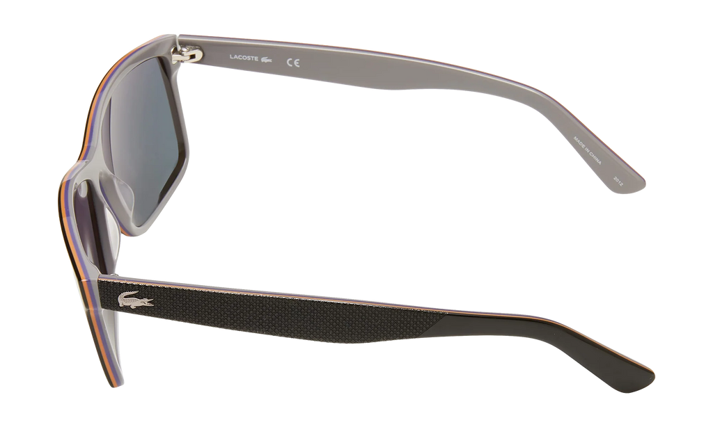 Rectangle Sunglasses "Shiny Black" L705S-003