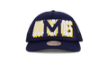 NCAA Billboard Trucker Snapback Cap "Michigan Wolverines - Navy" HHSS5346 UMIYYPPPNAVY