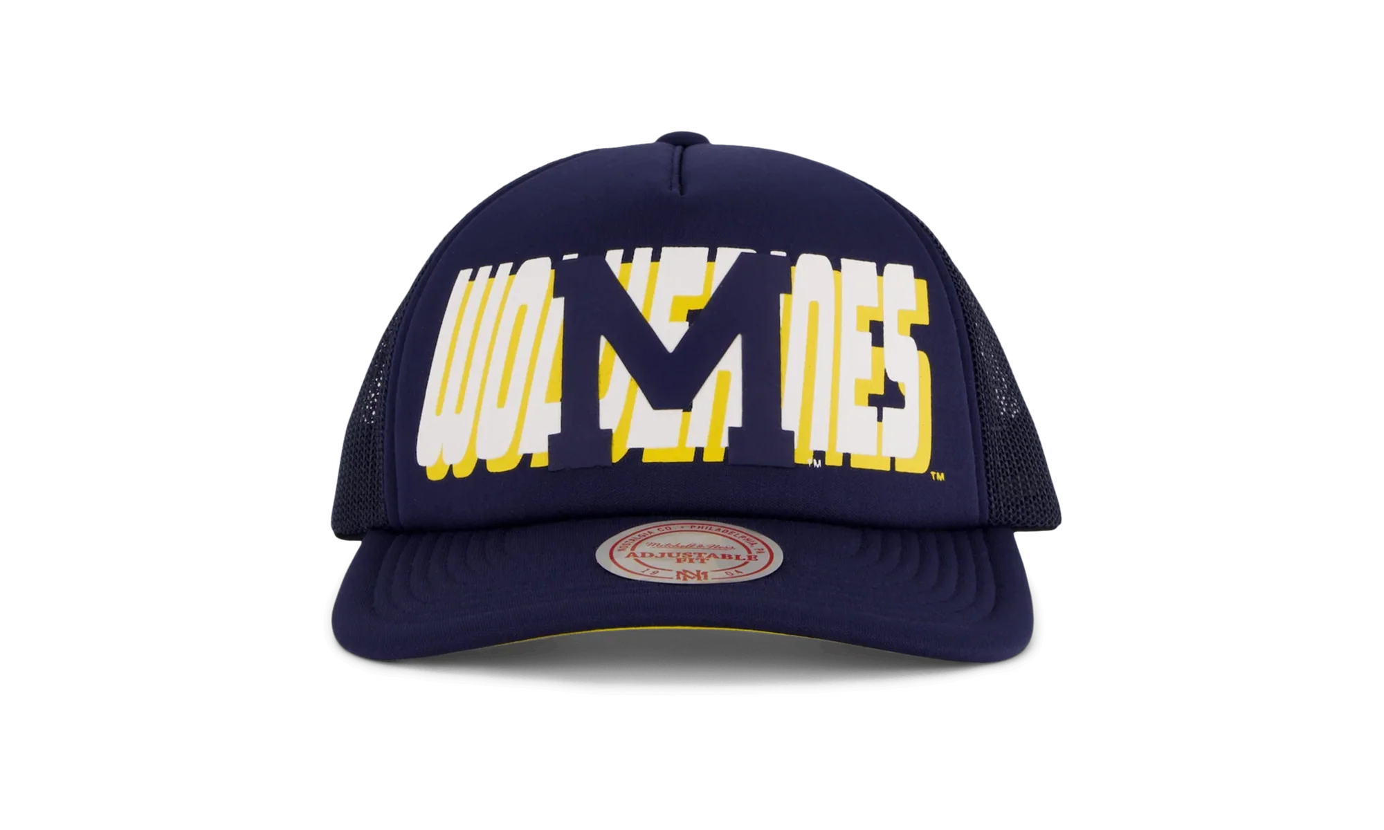 NCAA Billboard Trucker Snapback Cap "Michigan Wolverines - Navy" HHSS5346 UMIYYPPPNAVY