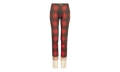 Pendleton Plaid Jeans with Dip Dye Hem "Black / Red" S50LA0227M35017001S