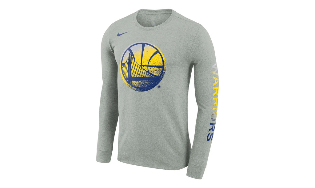NBA GS Warriors Mezzo Print Long Sleeve T-Shirt "Grey" AQ6798 063