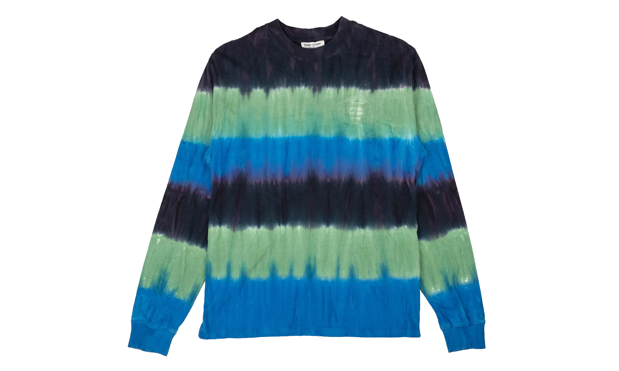 Mini Box Logo Tie Dye Long-Sleeve T-Shirt "Navy" 95 OCY 1087