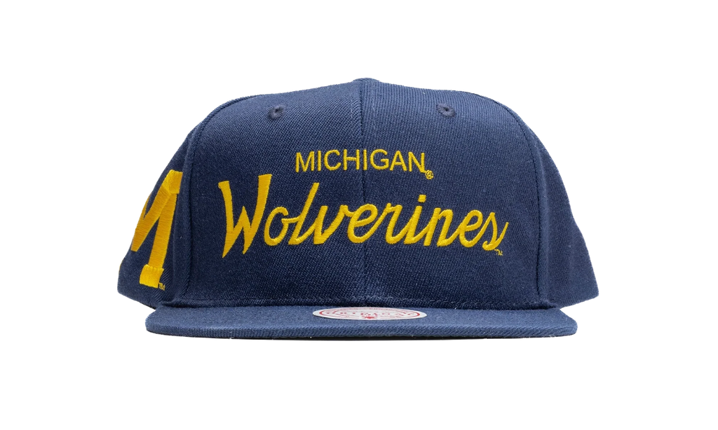 NCAA Just Don Draft Snapback Cap "Michigan Wolverines - Navy" HHSS5701 UMIYYPPPNAVY