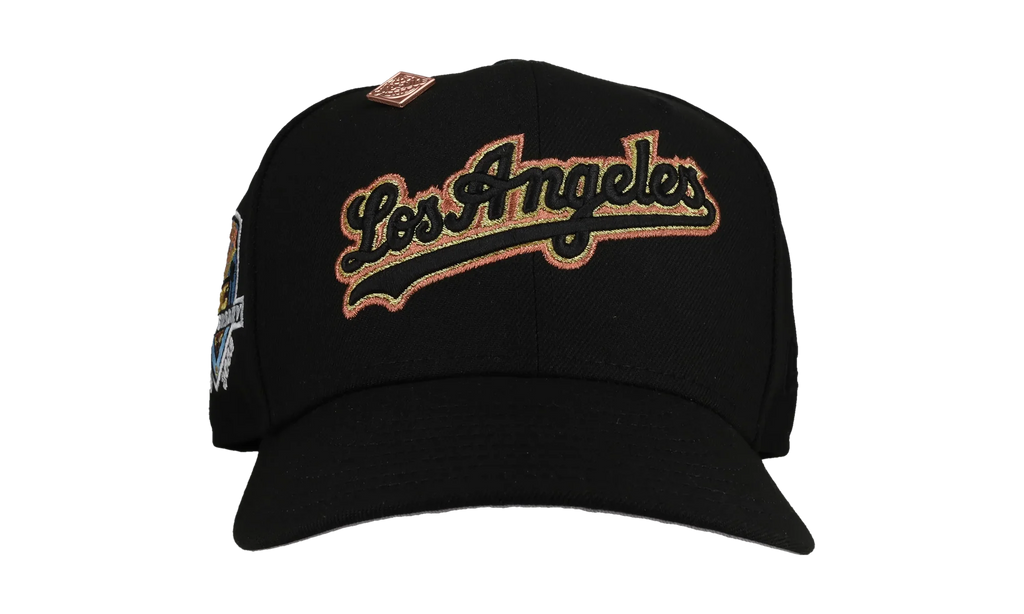 59FIFTY Los Angeles Dodgers 50th Anniversary Fitted Hat "Black / Gold / Copper - Trim" NE146