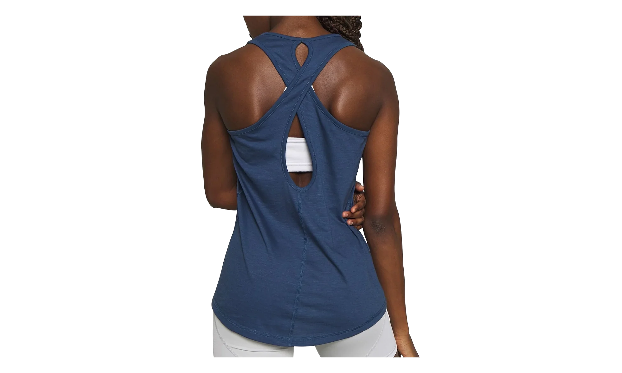 Twist It Logo Tank Top WMNS "Dark Denim" 517421 19