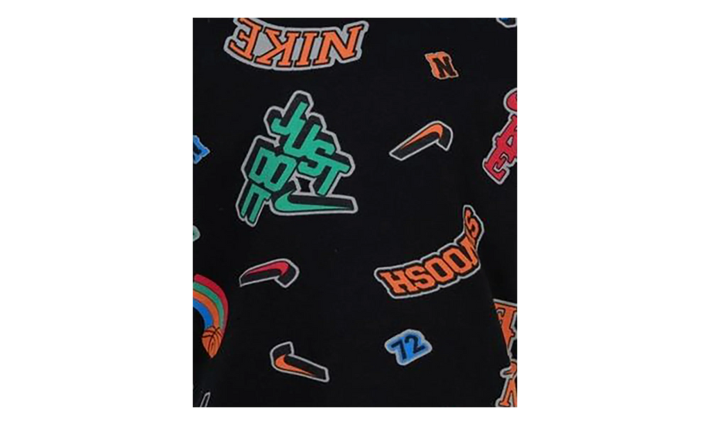 Swoosh 'Just Do It' Tee GS "Black / Multicolor" 86M360 023