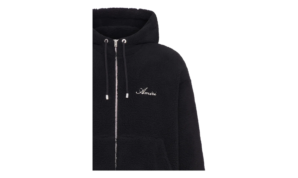 Bones Fleece Zip Hoodie "Black" AMOUJA1010 001
