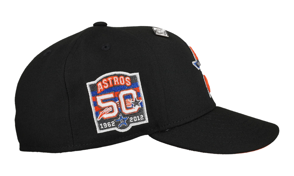 59FIFTY Houston Anniversary 50th Anniversary "3 Tier" Fitted Hat "Black / Orange" 123451297745