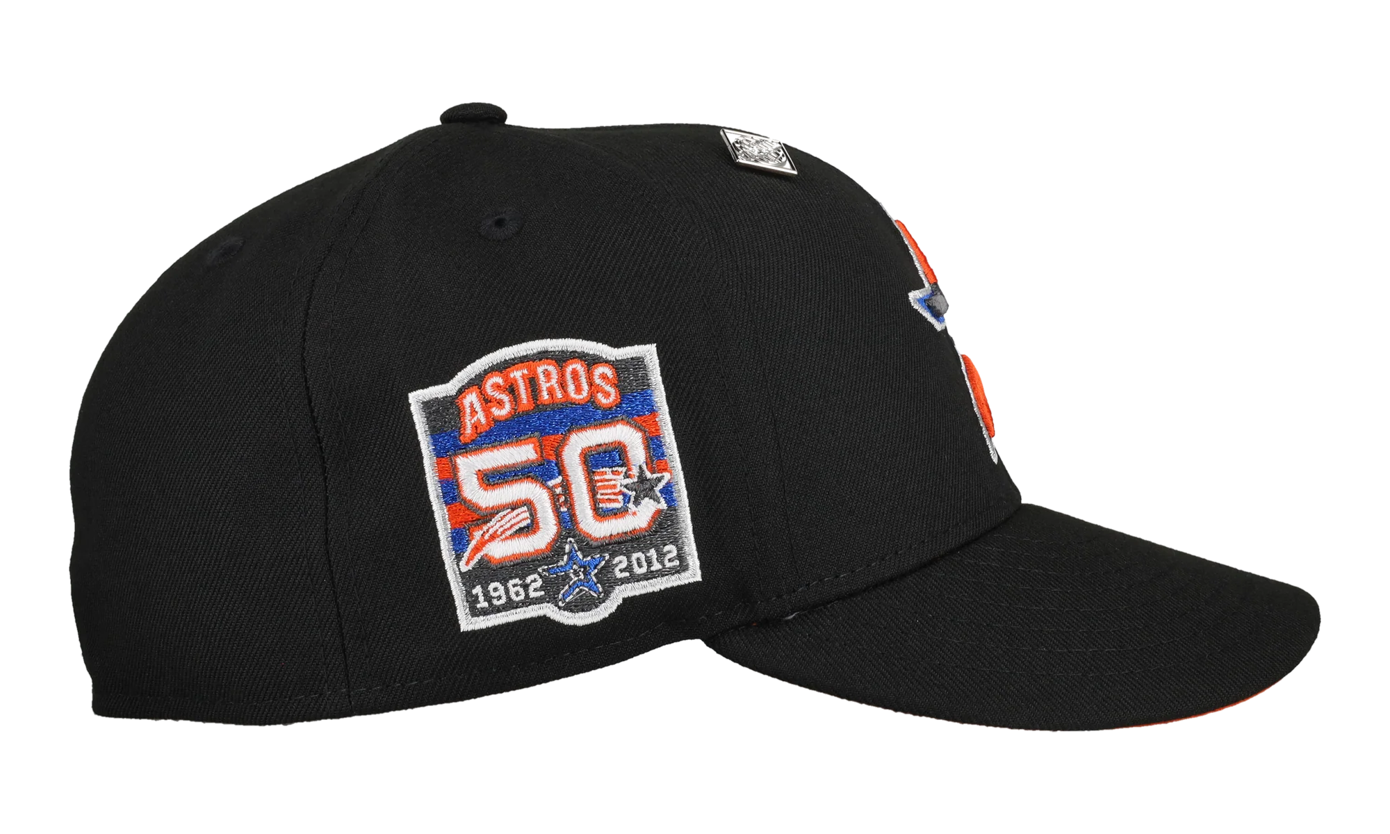 59FIFTY Houston Anniversary 50th Anniversary "3 Tier" Fitted Hat "Black / Orange" 123451297745