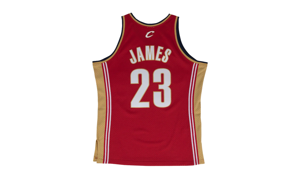 NBA LeBron James Swingman Jersey "2003 Cleveland Cavaliers - Dark Red" SMJYGS18155 CCADKRD03LJA