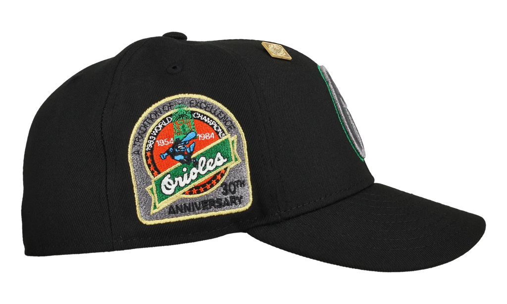 59FIFTY Baltimore Orioles 30th Anniversary Fitted Hat "Black / Green Metallic" 123451297730