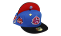 59FIFTY Texas Rangers 40th Anniversary Fitted Hat "Blue / Black - Corduroy Visor" NE397