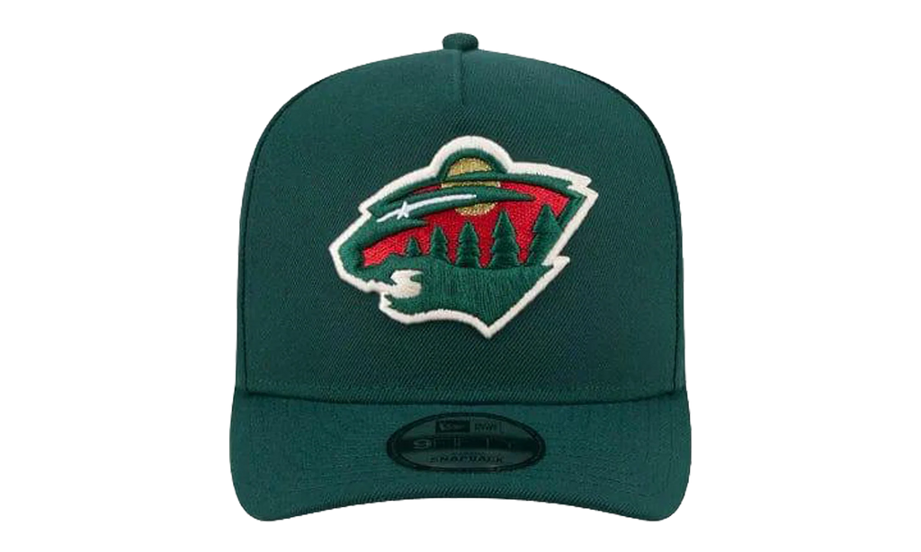9FIFTY Minnesota Wild NHL A Frame Snapback Hat "Dark Green" NE166