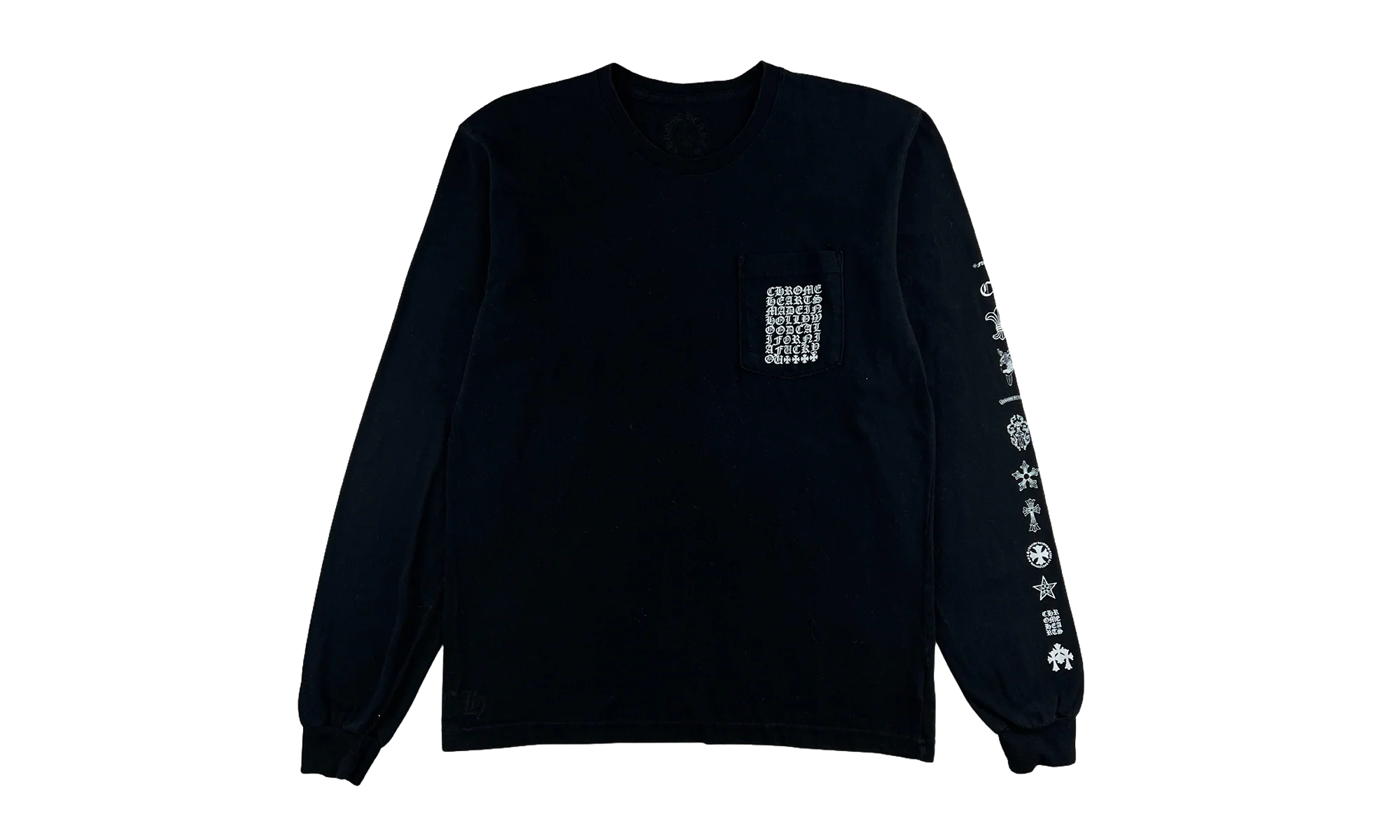 Multi Logo Script Long Sleeve T-shirt "Black" CHRM0760