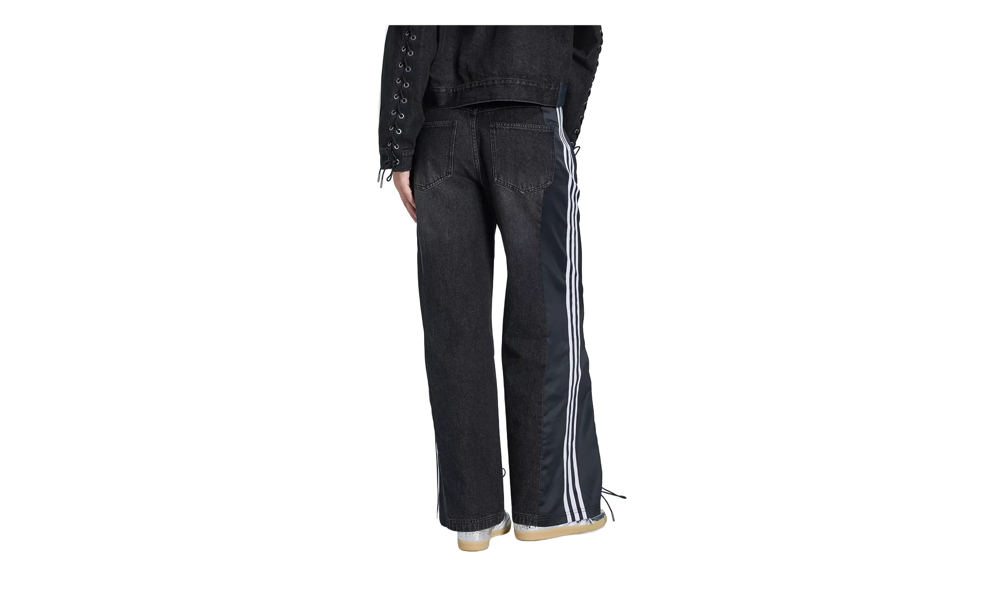 ORIGINALS DENIM FB LACING PANTS WMNS "Black" KS3878