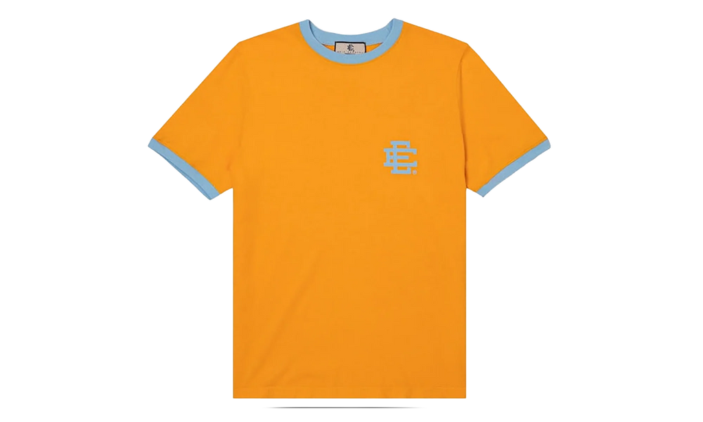 EE RINGER T-SHIRT "SS23 - Dark Yellow/Pale Blue" EE521