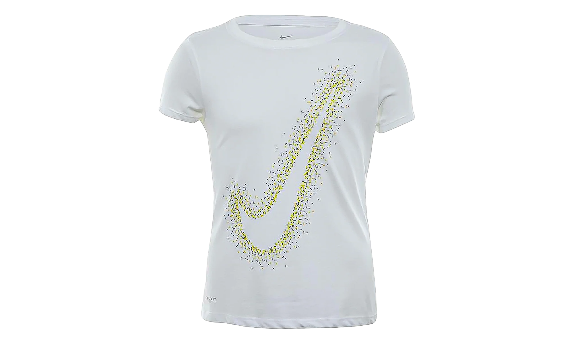 Swoosh‑print T‑shirt Big Kids "White" AH2107 100
