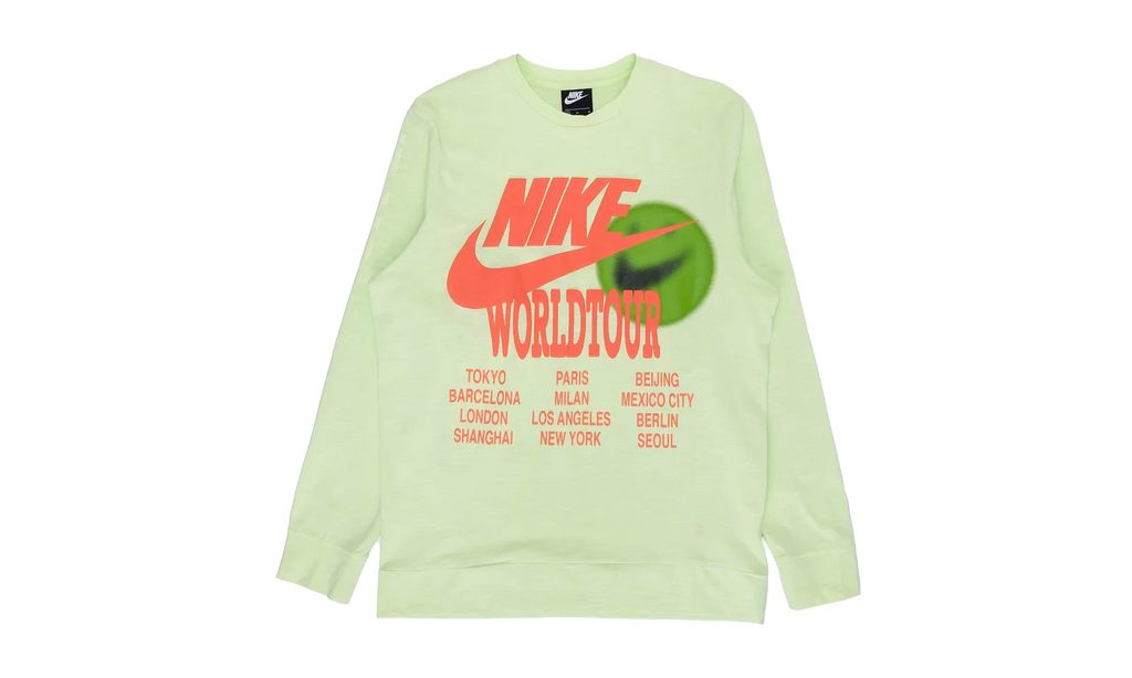 Sportswear World Tour Long Sleeve Shirt "Light Liquid Lime" DA0629 383
