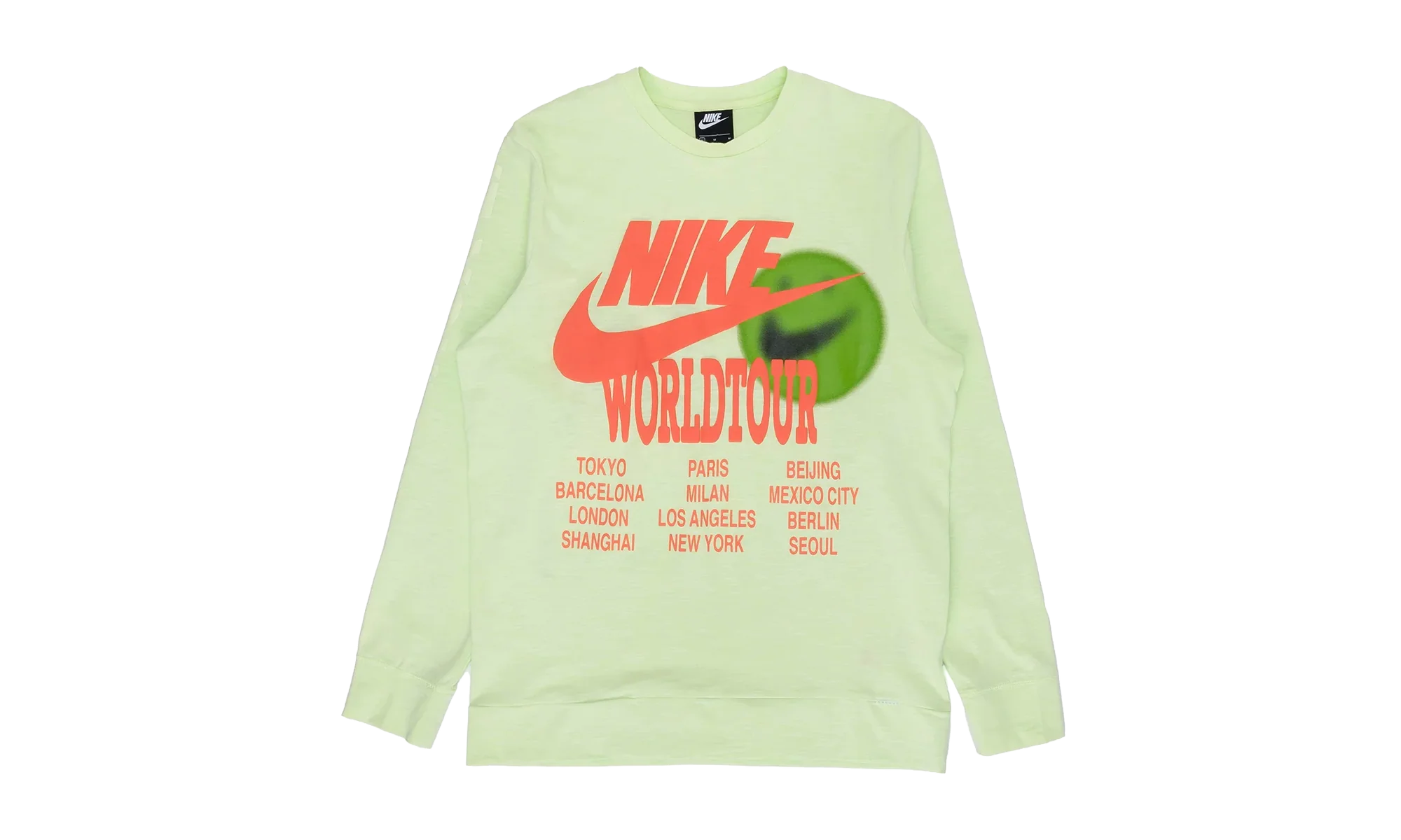 Sportswear World Tour Long Sleeve Shirt "Light Liquid Lime" DA0629 383