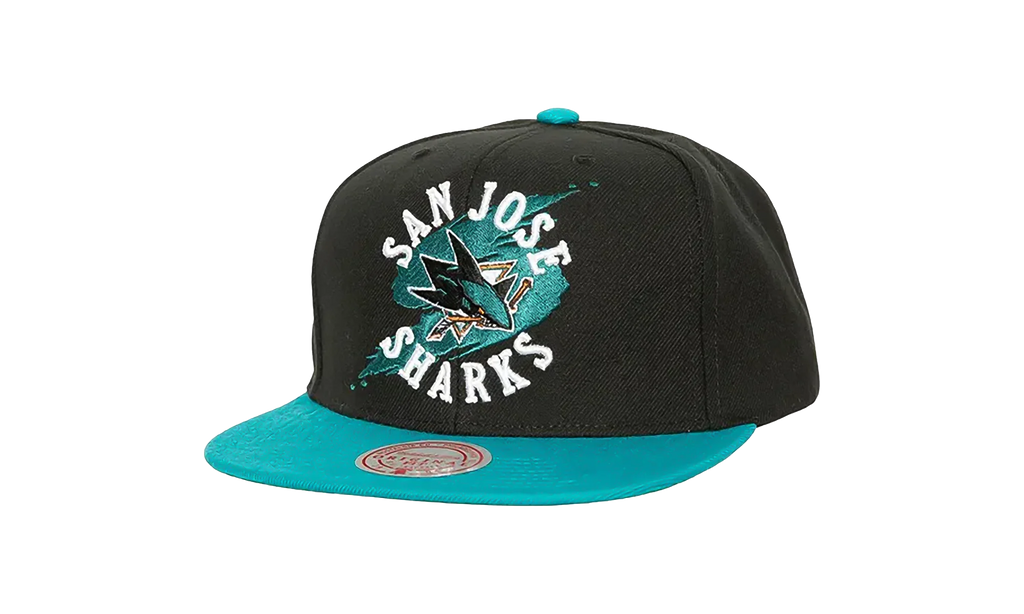 NHL Circle Splash Snapback Cap "San Jose Sharks - Black" HHSS7229 SJSYYPPPBLCK