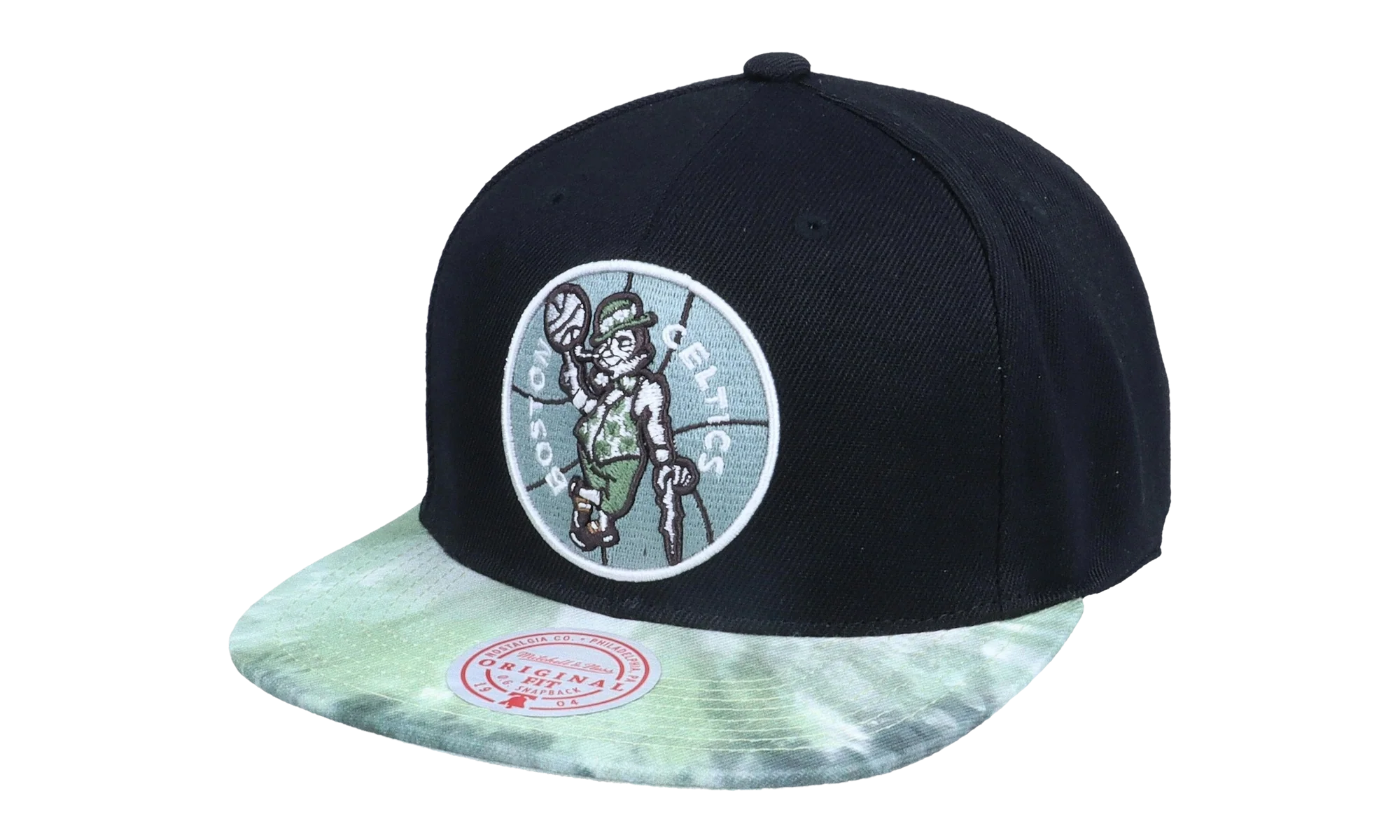 NBA Hardwood Classics Blitzed Snapback Cap "Boston Celtics - Black" 6HSSMM20062 BCEBLCK