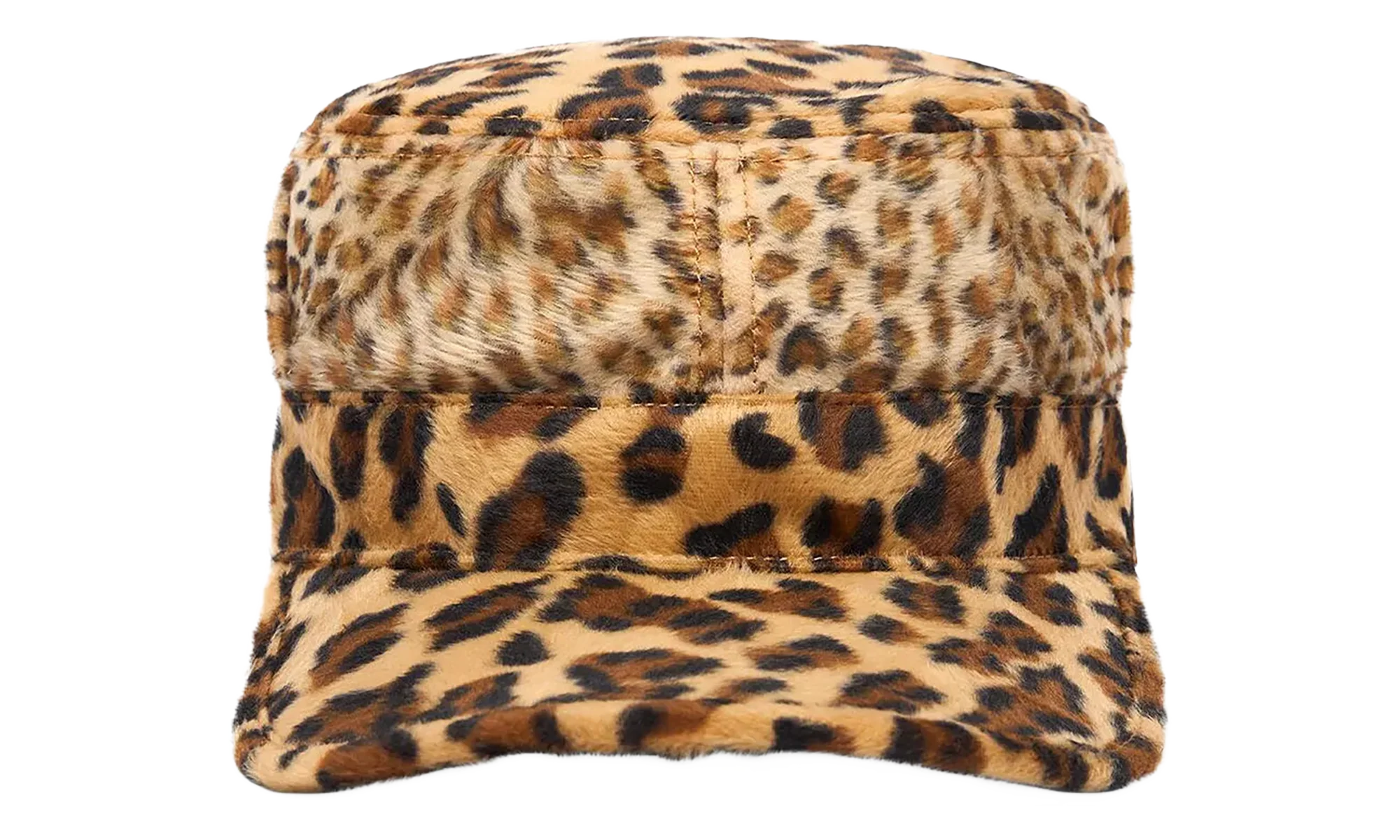 Faux Fur Giraffe Print Cap "Multicolor" DT472