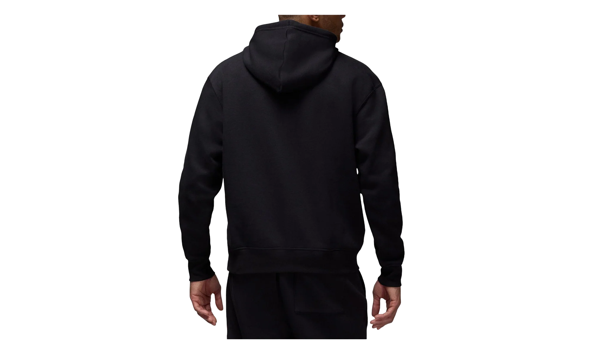 Jordan Essentials Fleece Hoodie "Black / Gym Red / Gym Red" FD7545 013