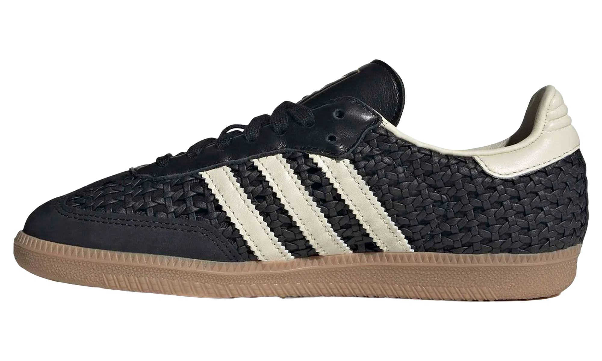 Samba OG WMNS "Basketweave Black Cream White" HQ9282