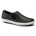 QO 400 Leather Slip On Shoe in Black