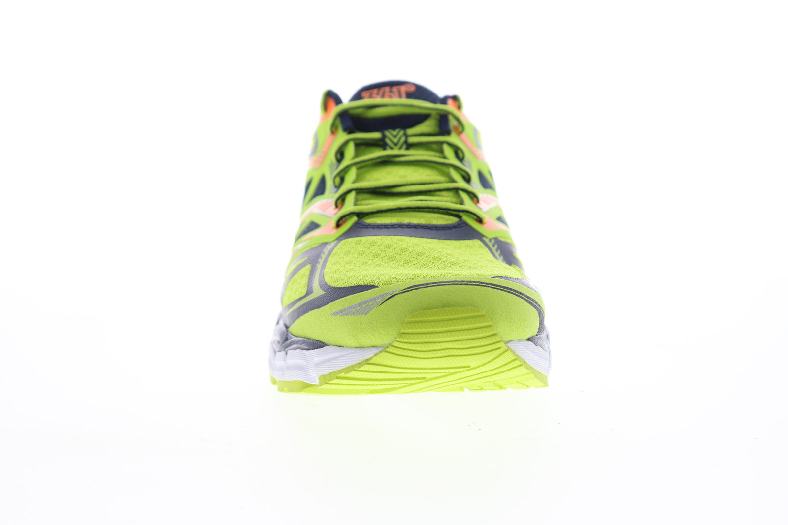 Voltar Mens Green Mesh Low Top Lace Up Athletic Running Shoes