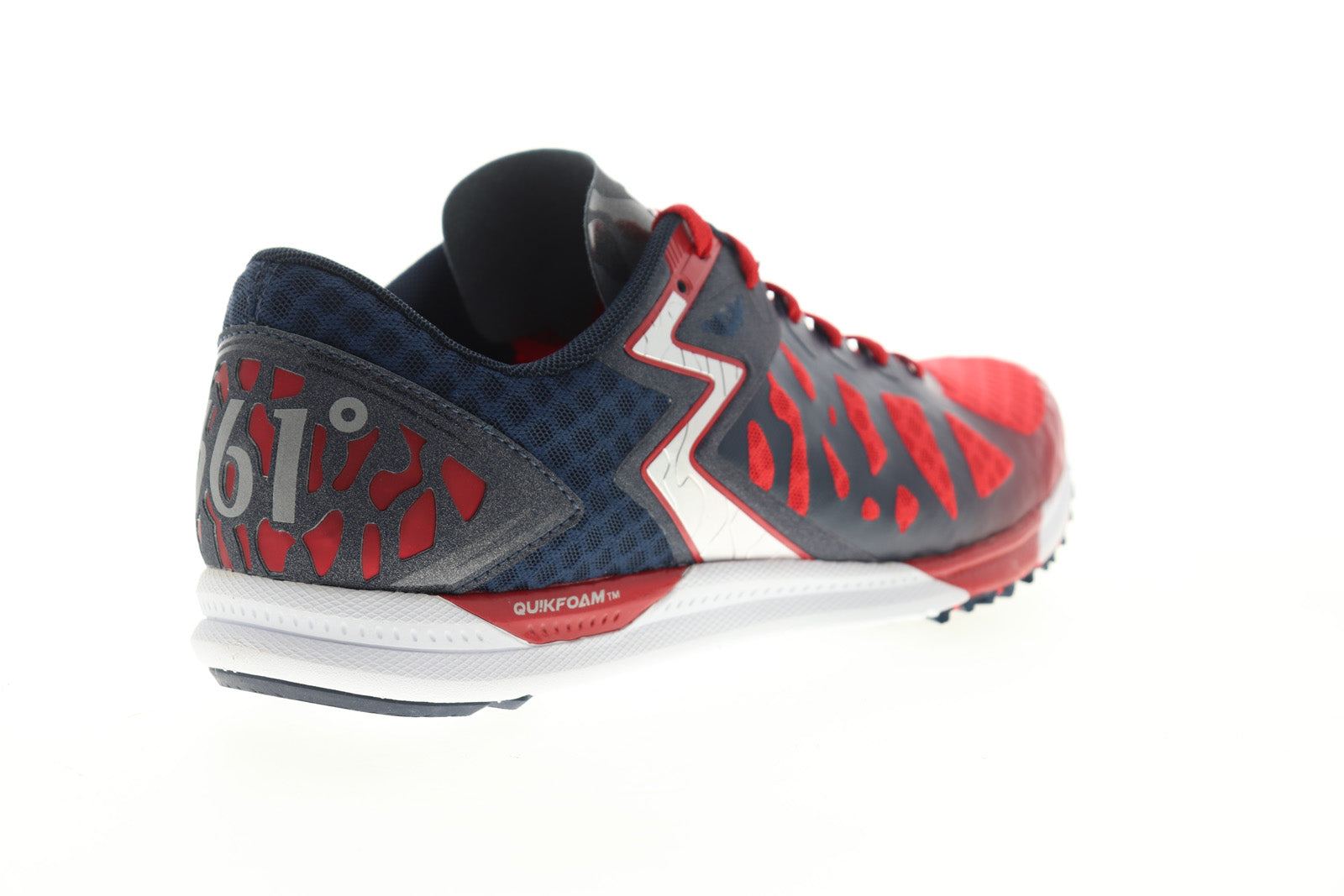 Chaser Mens Red Mesh Low Top Lace Up Athletic Running Shoes