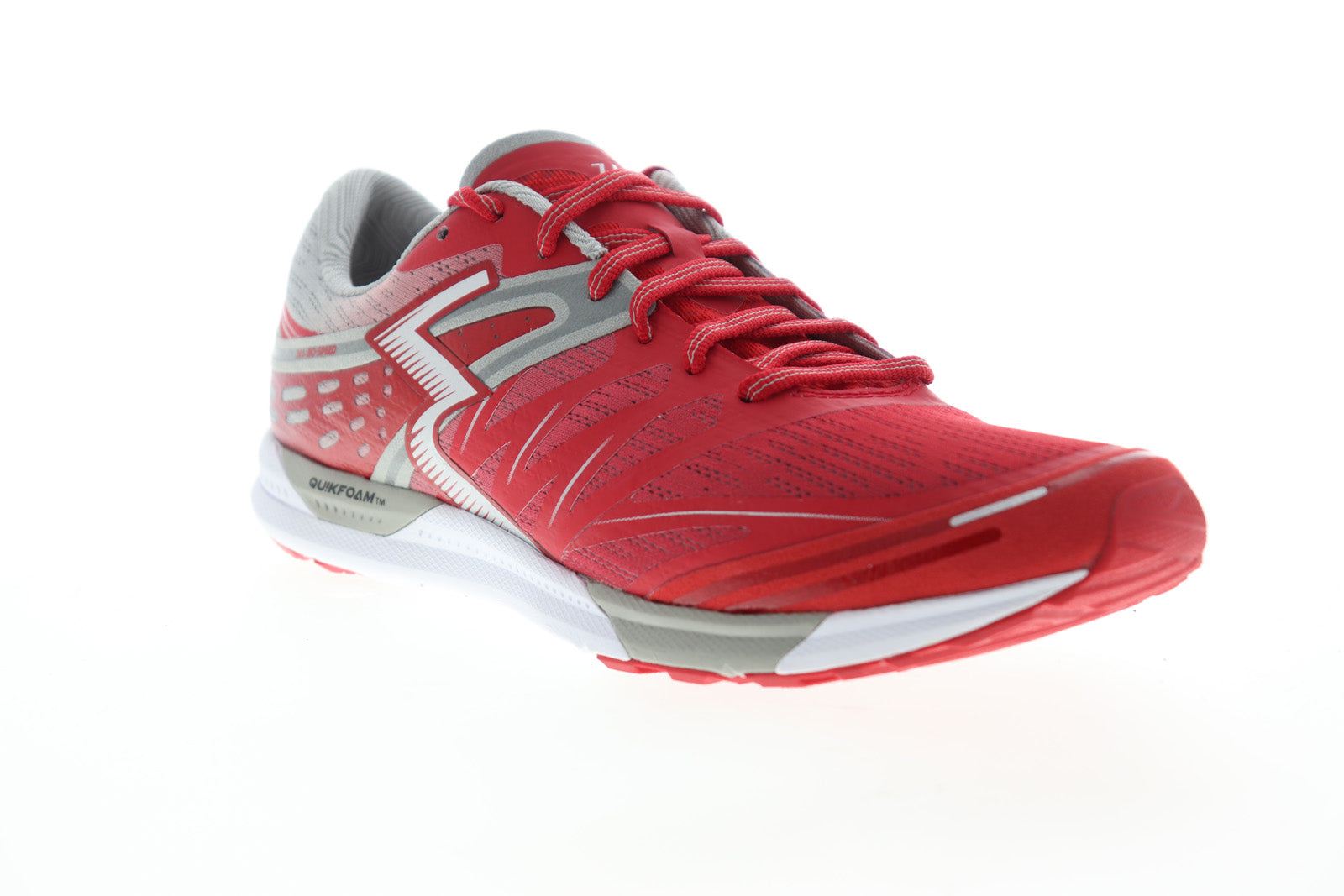 Bio Speed Mens Red Mesh Low Top Athletic Cross Training Shoes