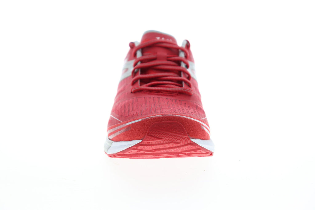 Bio Speed Mens Red Mesh Low Top Athletic Cross Training Shoes