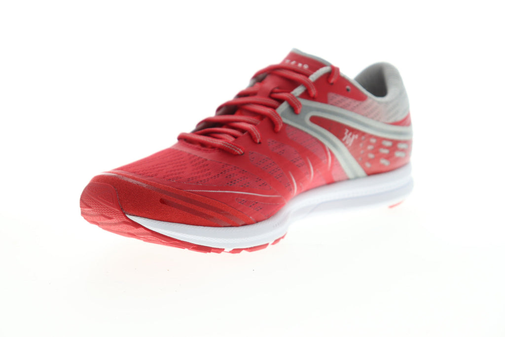 Bio Speed Mens Red Mesh Low Top Athletic Cross Training Shoes