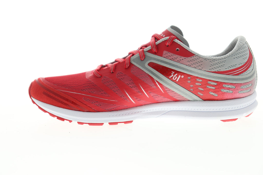 Bio Speed Mens Red Mesh Low Top Athletic Cross Training Shoes