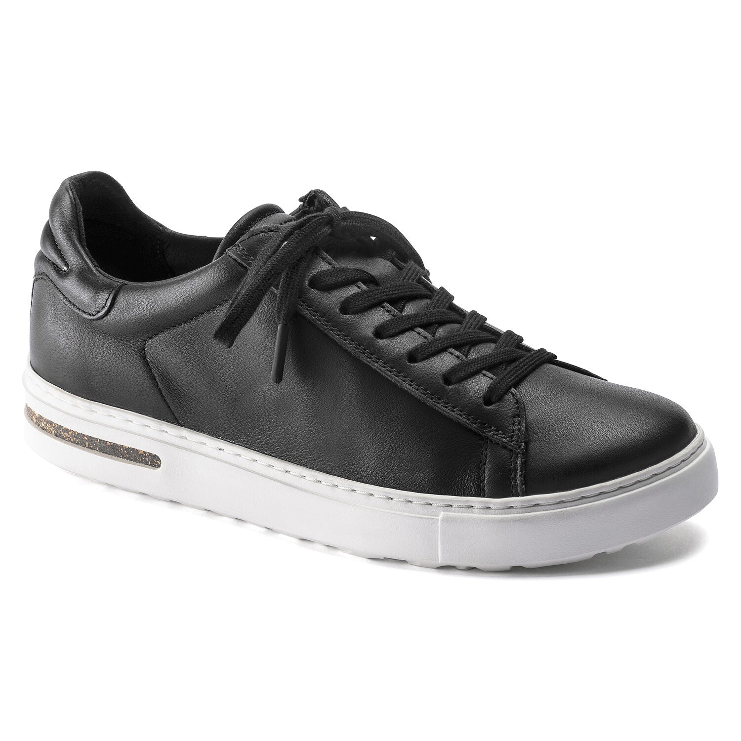 Bend Leather Low Sneaker in Black