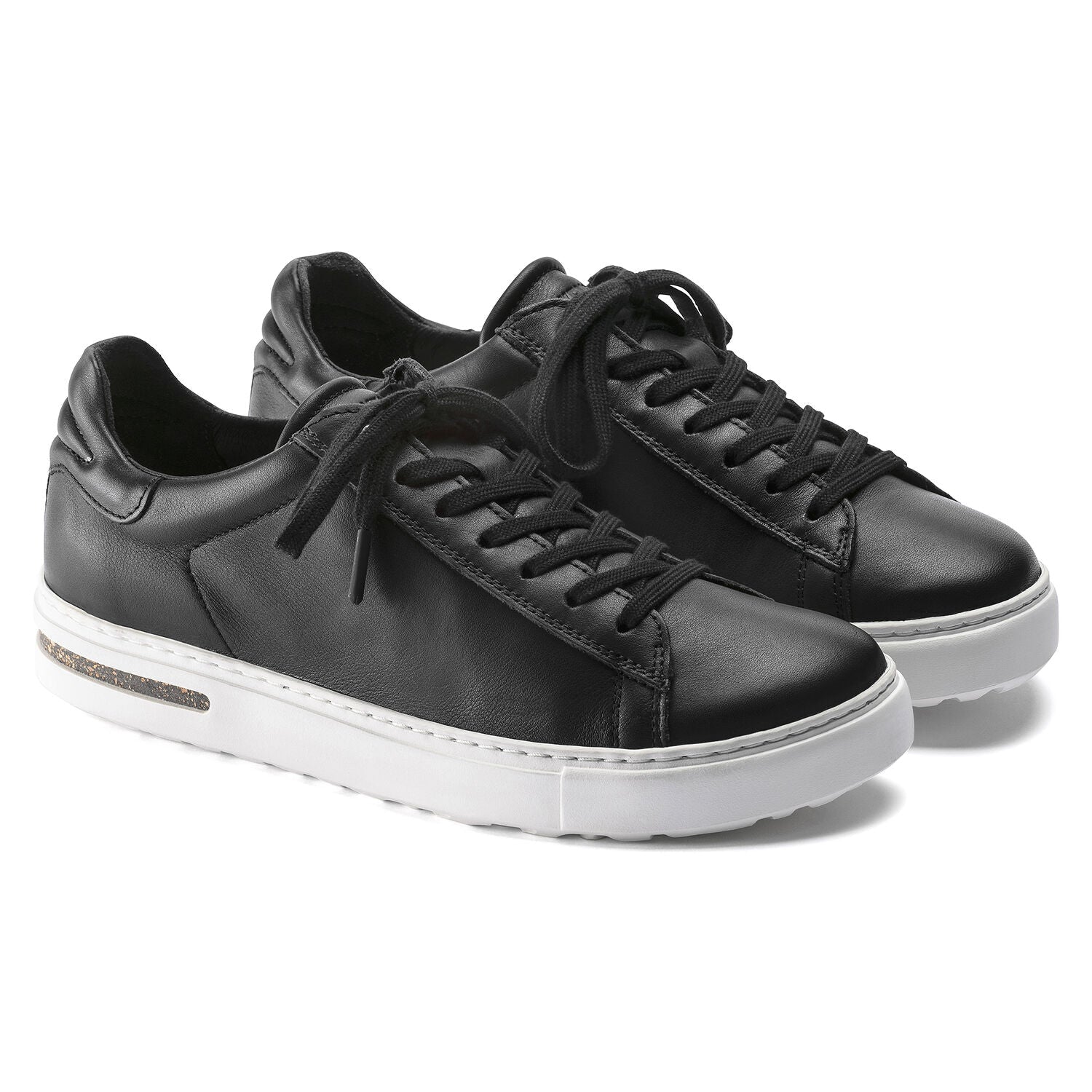 Bend Leather Low Sneaker in Black
