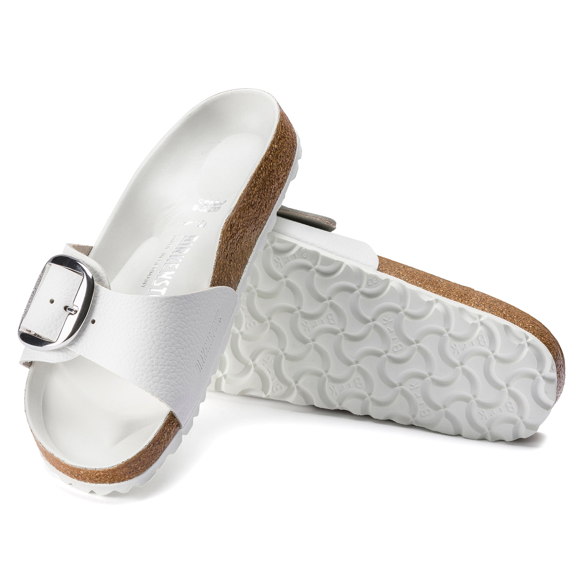 Madrid Big Buckle in White