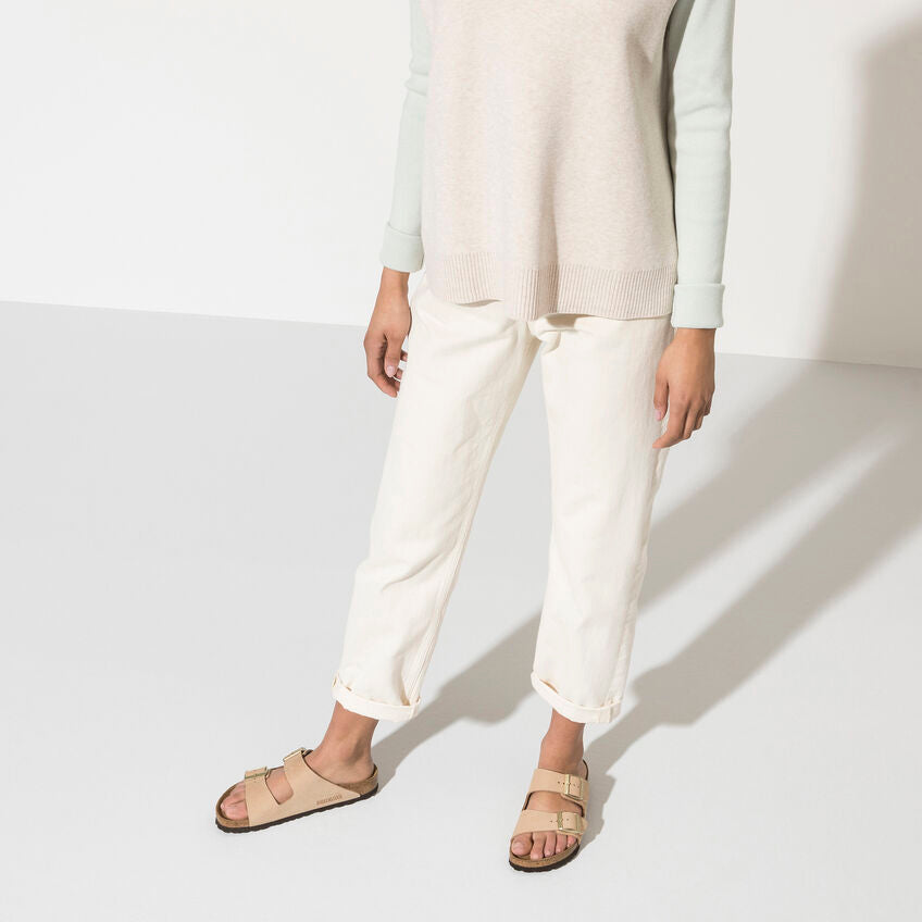 Arizona Nubuck Leather Soft Footbed in Sandcastle