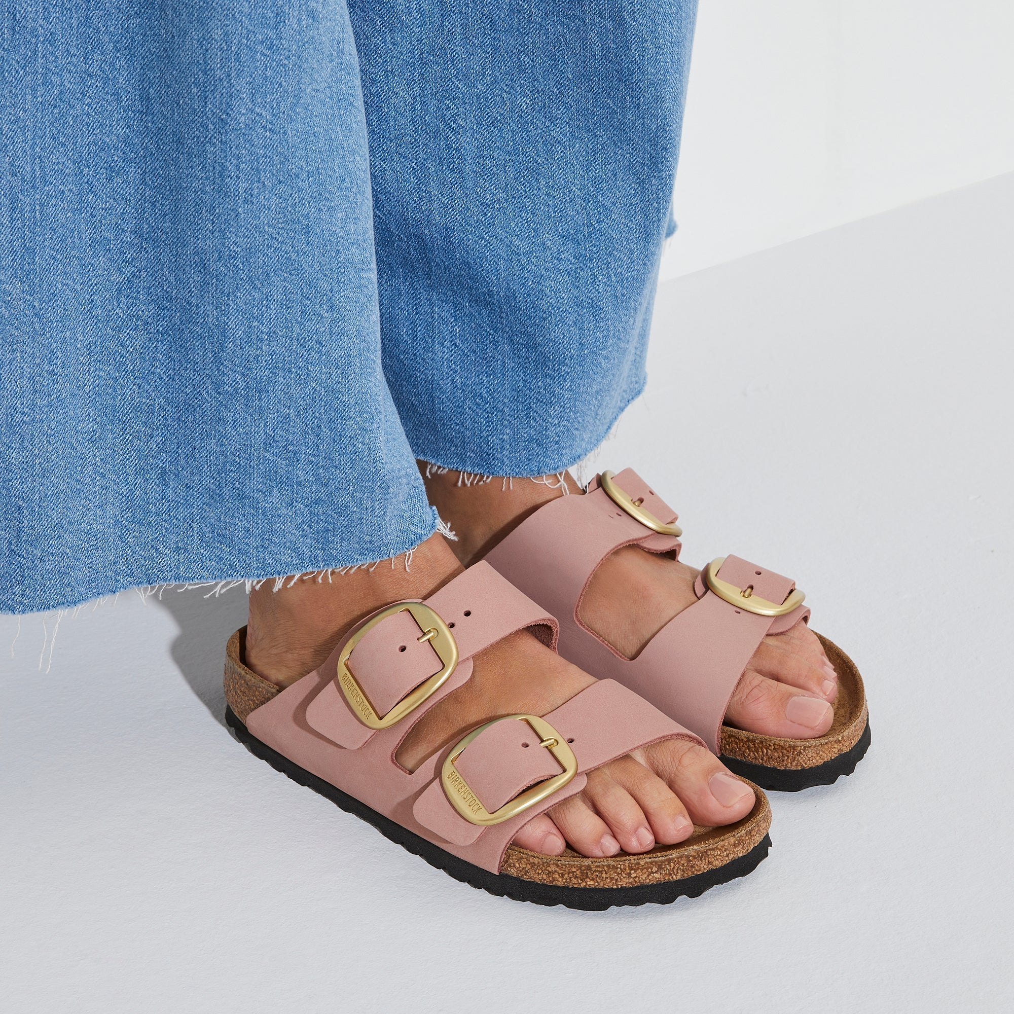 Arizona Big Buckle Nubuck Leather in Old Rose 37EU