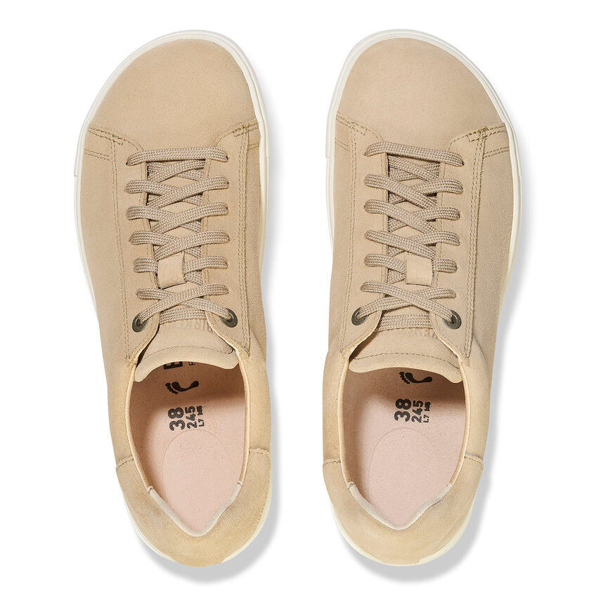 Bend Low Suede Leather Sneaker in Sandcastle