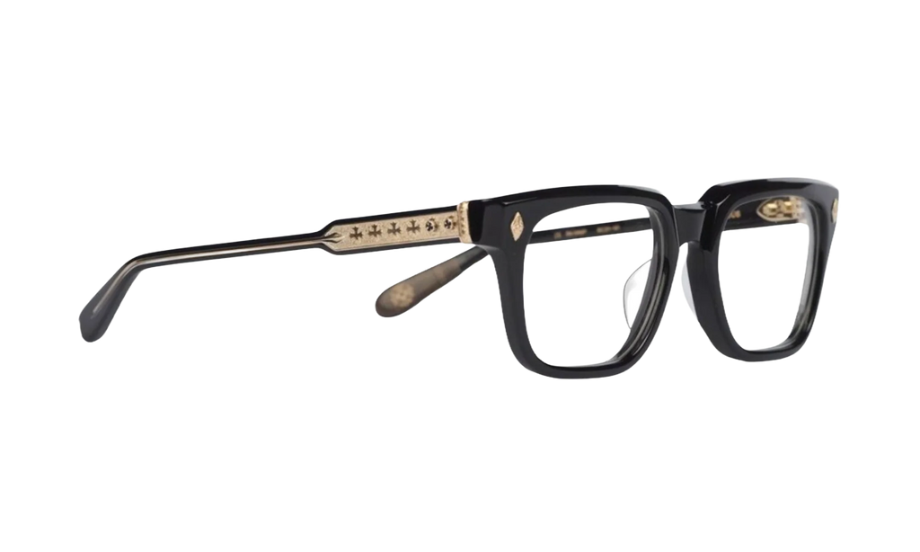 18K Gold Plated Black Glasses "Ambidixtrous" CHRM0830