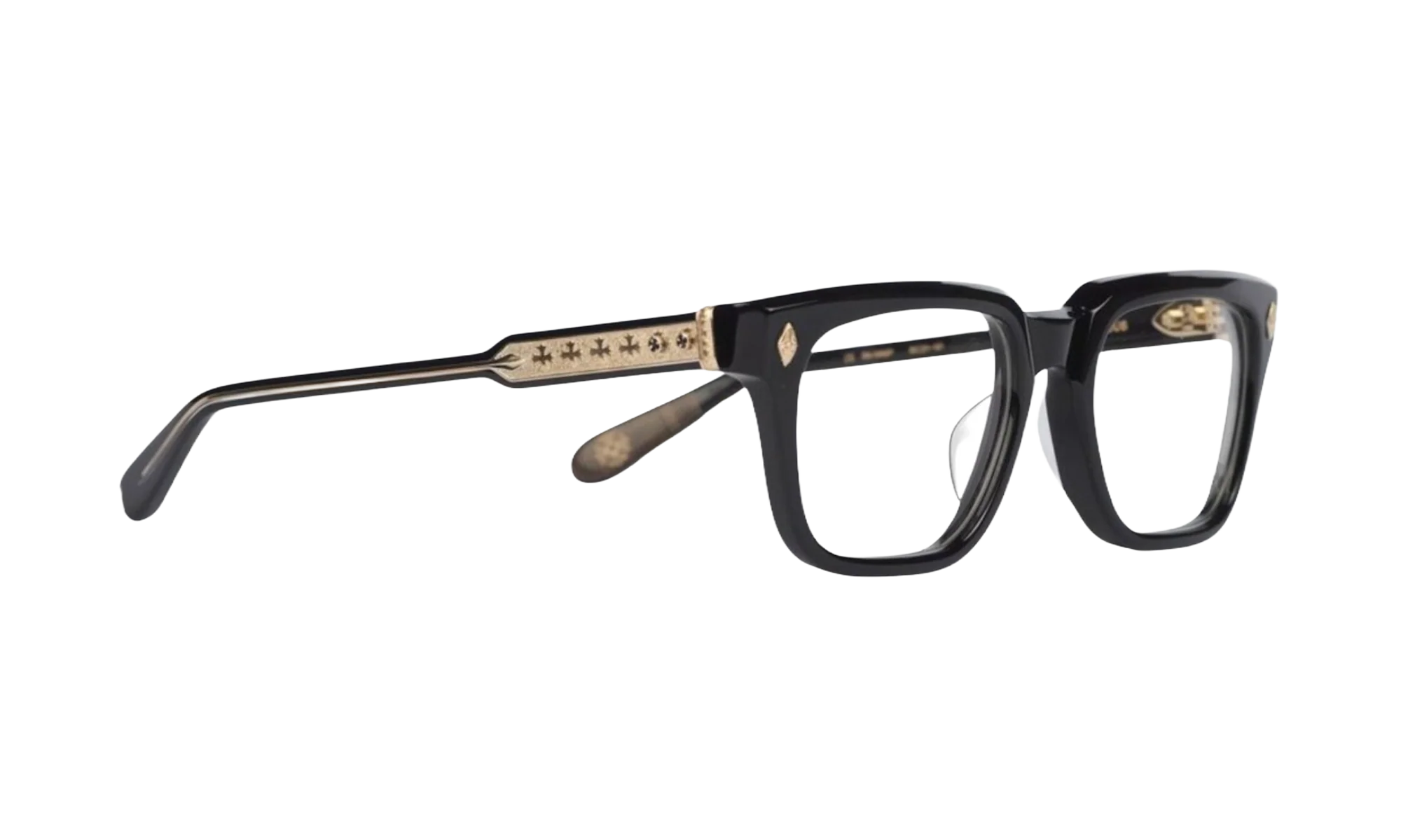 18K Gold Plated Black Glasses "Ambidixtrous" CHRM0830