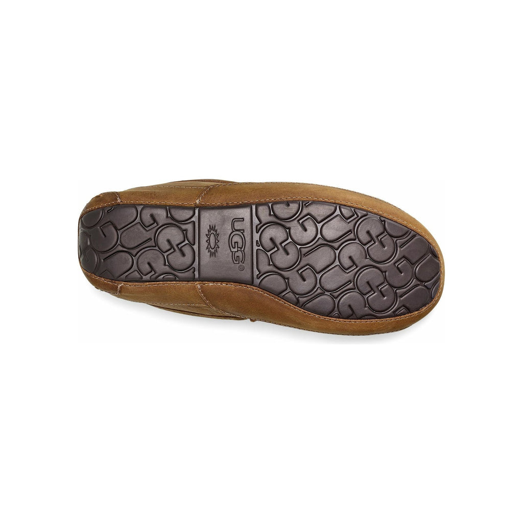 Men's Ascot Leather Slipper in Tan