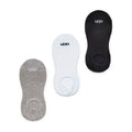 Women's Stela No-Show 3 Pack Socks in White Grey & Black