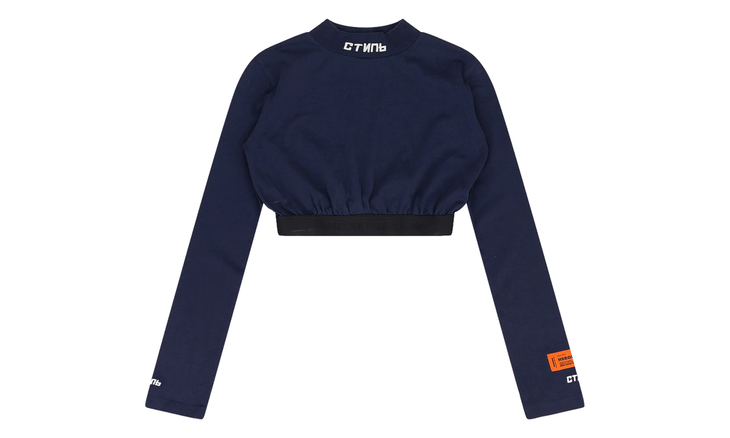 Cotton Turtleneck Top "Blue" HRP WTPS 0001