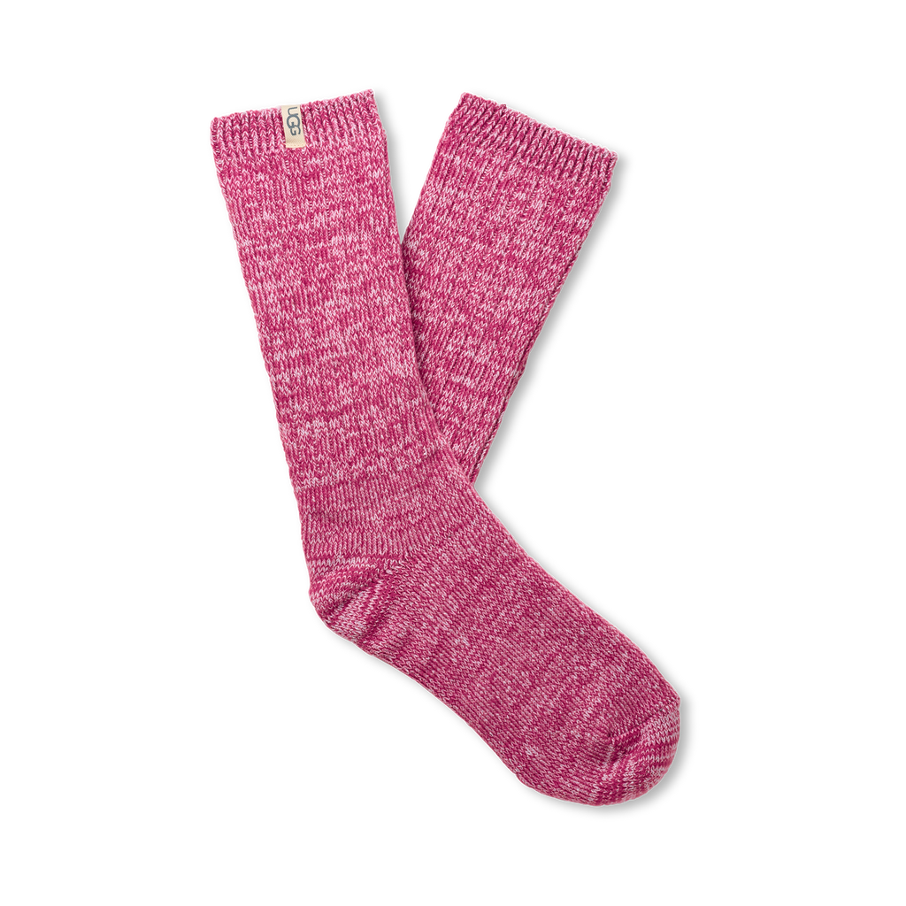 Women's Rib Knit Slouchy Crew 3 Pack in Chroma Pink/Putty/Wild Grape